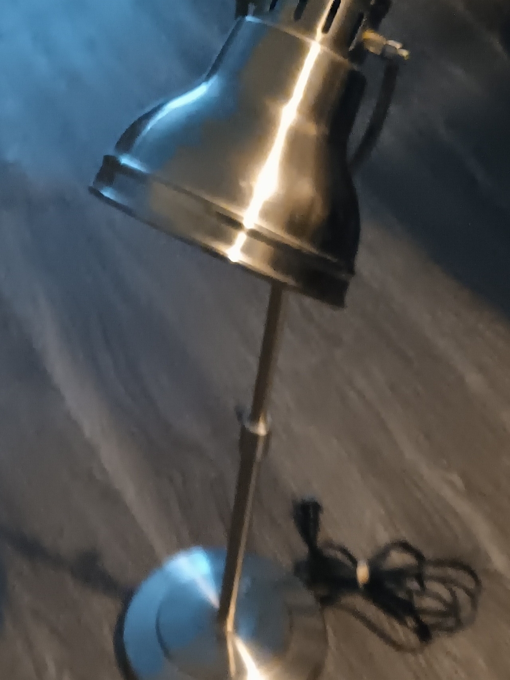 Brushed Metal Adjustable Desk Lamp - Metallic Silver